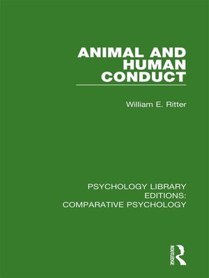 cover image of Animal and Human Conduct